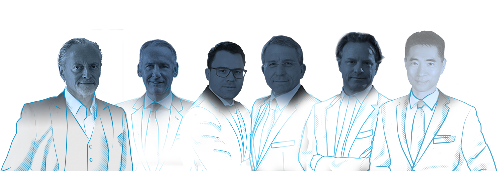 F.-Thilo Zimmermann, Jürgen Schlensog, Dr. Julian Bauer, Norbert Bauer, Alexander de Faria e Castro, Pei-Jun Cheng